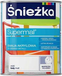 SUPERMAL ŚNIEŻKA EMALIA AKRYLOWA BIAŁY MAT