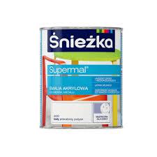 SUPERMAL ŚNIEŻKA EMALIA AKRYLOWA BIAŁY PÓŁPOŁYSK