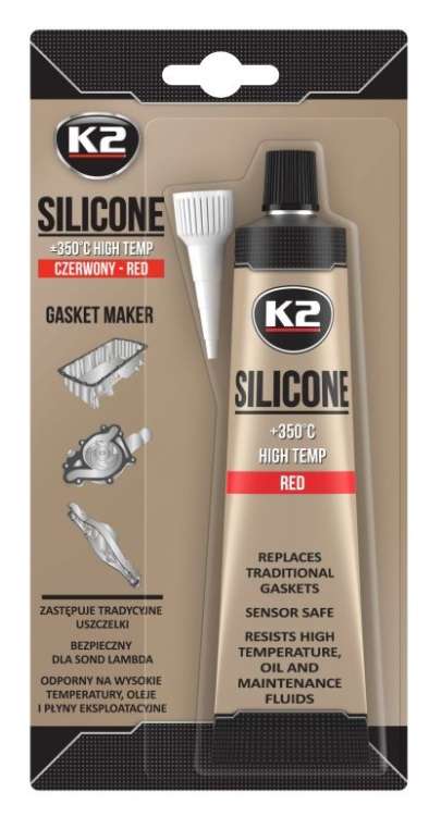 K2 SILICON GASKET MAKER RED 350C