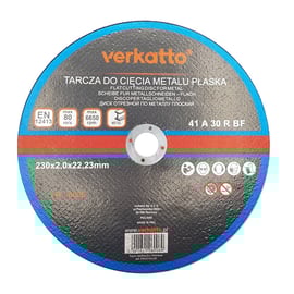 TARCZA DO CIĘCIA METALU PŁASKA 230x2,0MM VR-6006