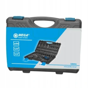 KLUCZE NASADOWE "MEGA" 94 cz. NASADKI BITY 58094