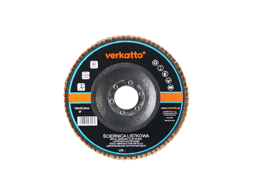 ŚCIERNICA LISTKOWA 125MM GR.80 VR-6048