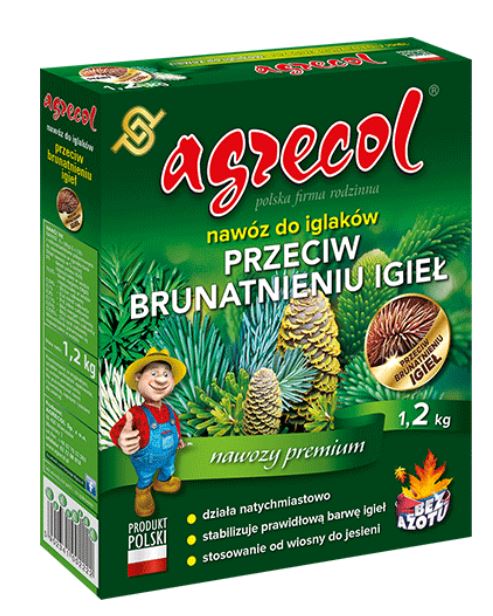 AGRECOL. Nawóz przeciw brązowieniu igieł 1,2KG 2222