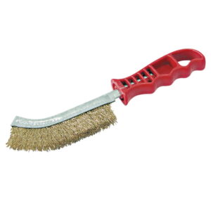 SZCZOTKA DRUCIANA MOSIĄDZOWANA  MEGA RĄCZKA PLASTIKOWA