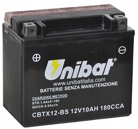 AKUMULATOR UNIBAT 12V 10AH-CBTX12-BS -L+