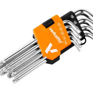 KPL.KLUCZY TORX DŁUGICH 9szt. T10-T50 VR-4176