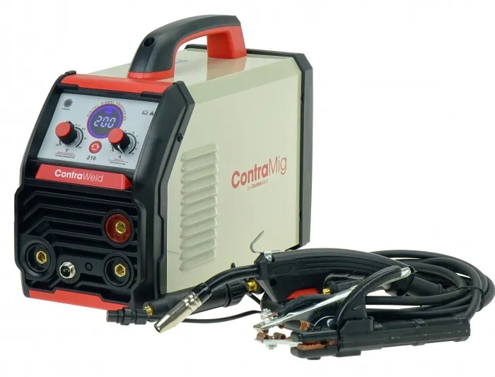 PÓŁAUTOMAT ContraMig 210 + PRZYŁBICA (Spawanie drutem samoosłonowym)  CW.210.107.870/P1