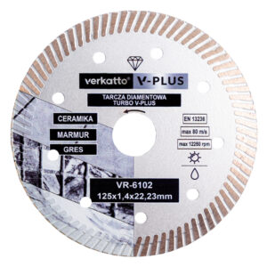 TARCZA DIAMENTOWA V-PLUS 125 TURBO 125x1,4x10,0x22,2MM VR-6102