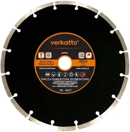 TARCZA DIAMENTOWA 230 SEGMENTOWA 230x2,4x7,0x22,2MM VR-6077