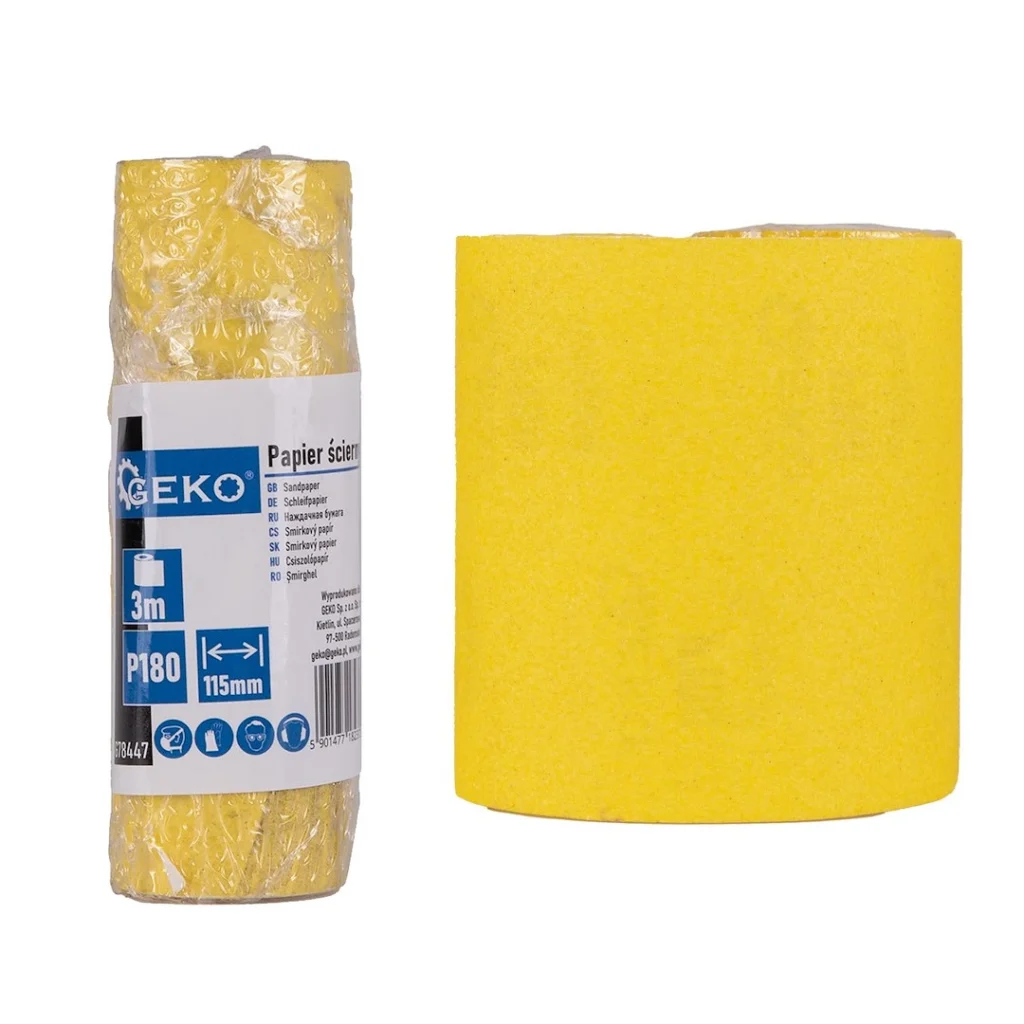 Papier ścierny – rolka 115mm x 3m P180 (100) G78447