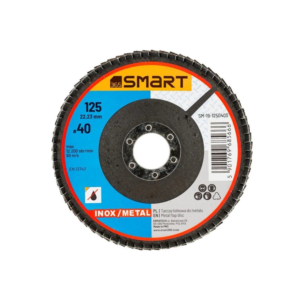 Tarcza listkowa inox/metal 125mm gr 60